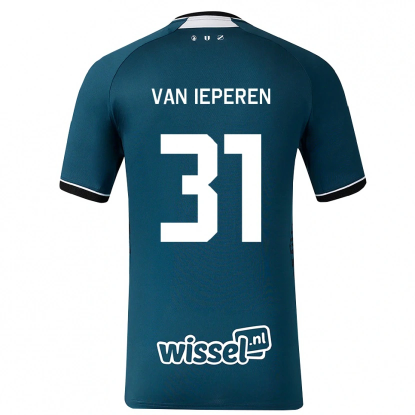 Danxen Bambino Maglia Julius Van Ieperen #31 Grigioardesiascuro Bianco Kit Gara Away 2026/27 Maglietta