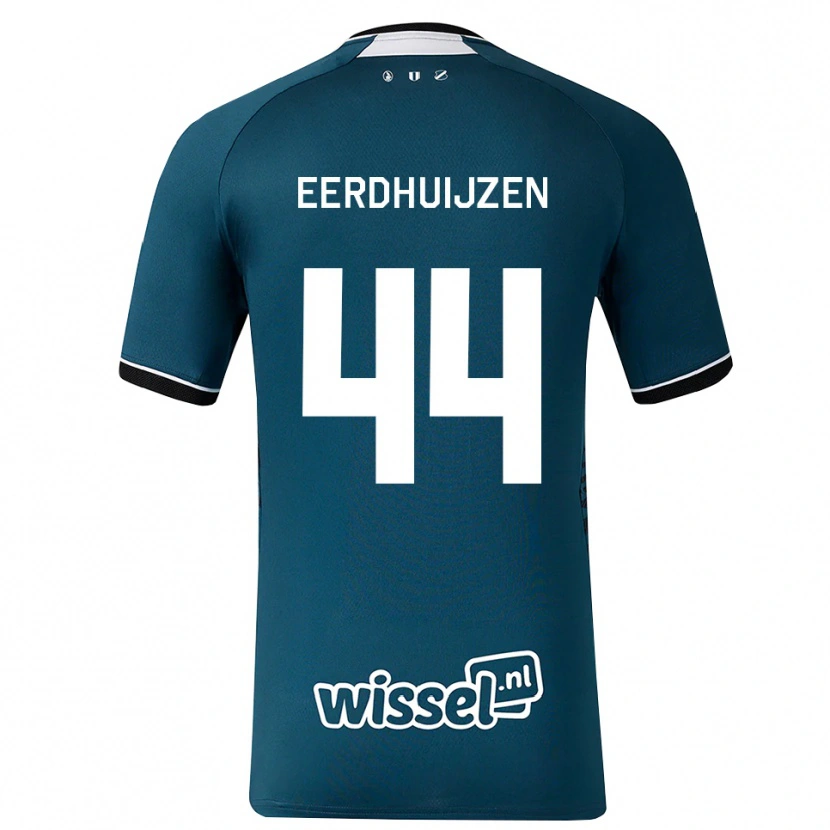 Danxen Bambino Maglia Mike Eerdhuijzen #44 Grigioardesiascuro Bianco Kit Gara Away 2026/27 Maglietta