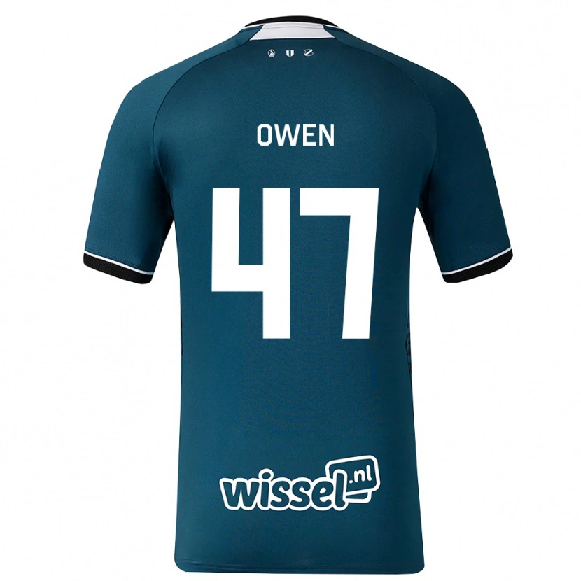 Danxen Bambino Maglia Emmanuel Chigozie Owen #47 Grigioardesiascuro Bianco Kit Gara Away 2026/27 Maglietta