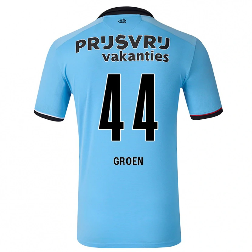 Danxen Bambino Maglia Nesto Groen #44 Blu Cielo Profondo Nero Rosso Kit Gara Away 2026/27 Maglietta