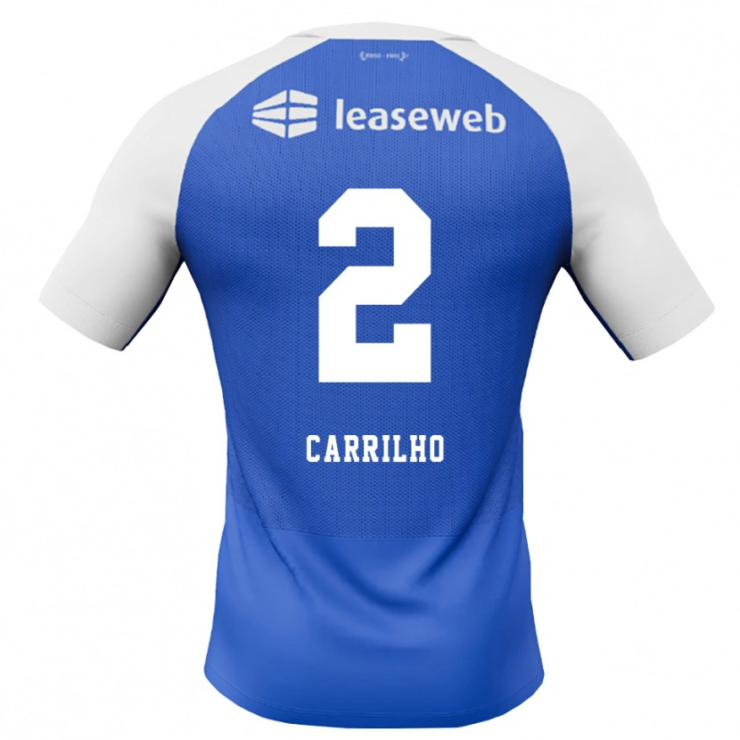 Danxen Bambino Maglia Calvin Carrilho #2 Blu Dodger Rosso Bianco Kit Gara Away 2026/27 Maglietta
