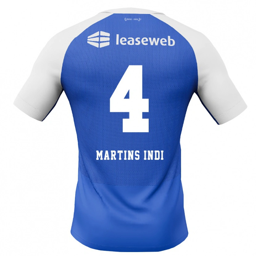 Danxen Bambino Maglia Bruno Martins Indi #4 Blu Dodger Rosso Bianco Kit Gara Away 2026/27 Maglietta