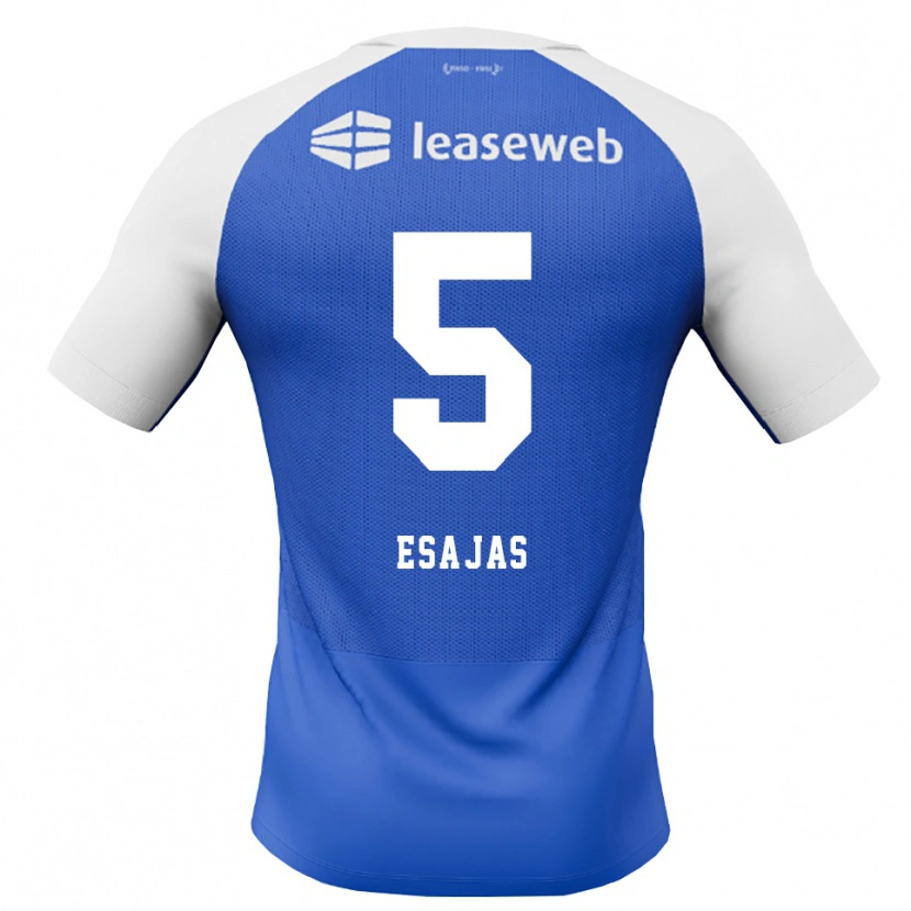 Danxen Bambino Maglia Jeremiah Esajas #5 Blu Dodger Rosso Bianco Kit Gara Away 2026/27 Maglietta
