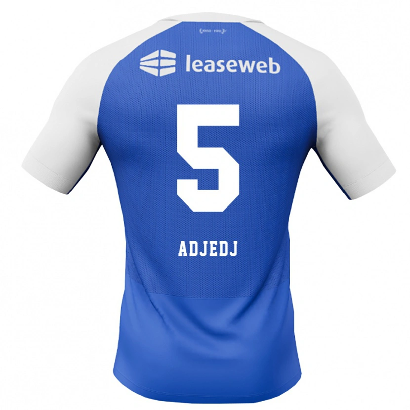 Danxen Bambino Maglia Eliav Adjedj #5 Blu Dodger Rosso Bianco Kit Gara Away 2026/27 Maglietta