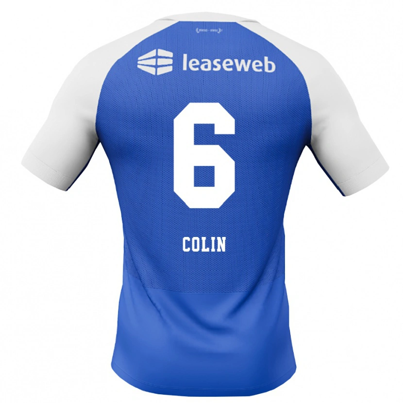 Danxen Bambino Maglia Isa Colin #6 Blu Dodger Rosso Bianco Kit Gara Away 2026/27 Maglietta