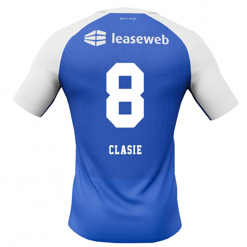 Danxen Bambino Maglia Jordy Clasie #8 Blu Dodger Rosso Bianco Kit Gara Away 2026/27 Maglietta