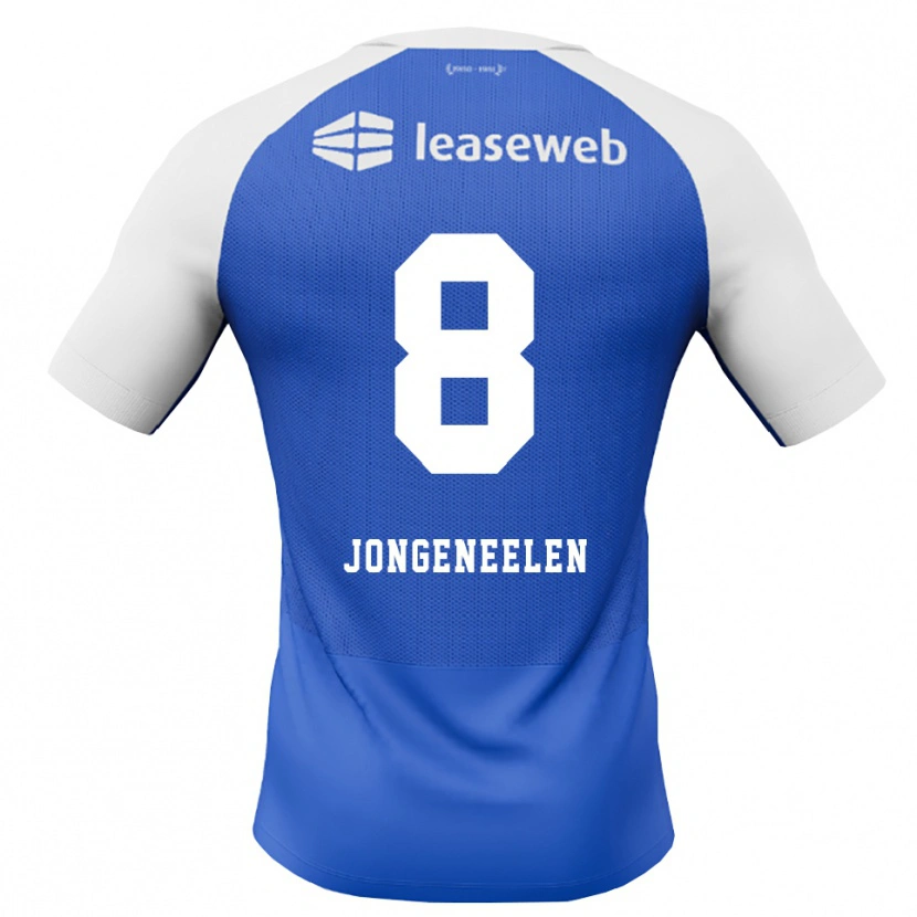 Danxen Bambino Maglia Cas Jongeneelen #8 Blu Dodger Rosso Bianco Kit Gara Away 2026/27 Maglietta