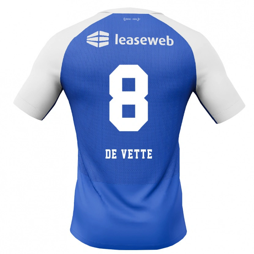 Danxen Bambino Maglia Manique De Vette #8 Blu Dodger Rosso Bianco Kit Gara Away 2026/27 Maglietta