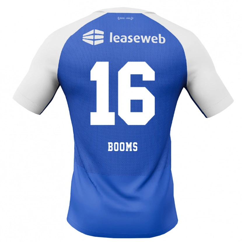 Danxen Bambino Maglia Trinette Booms #16 Blu Dodger Rosso Bianco Kit Gara Away 2026/27 Maglietta