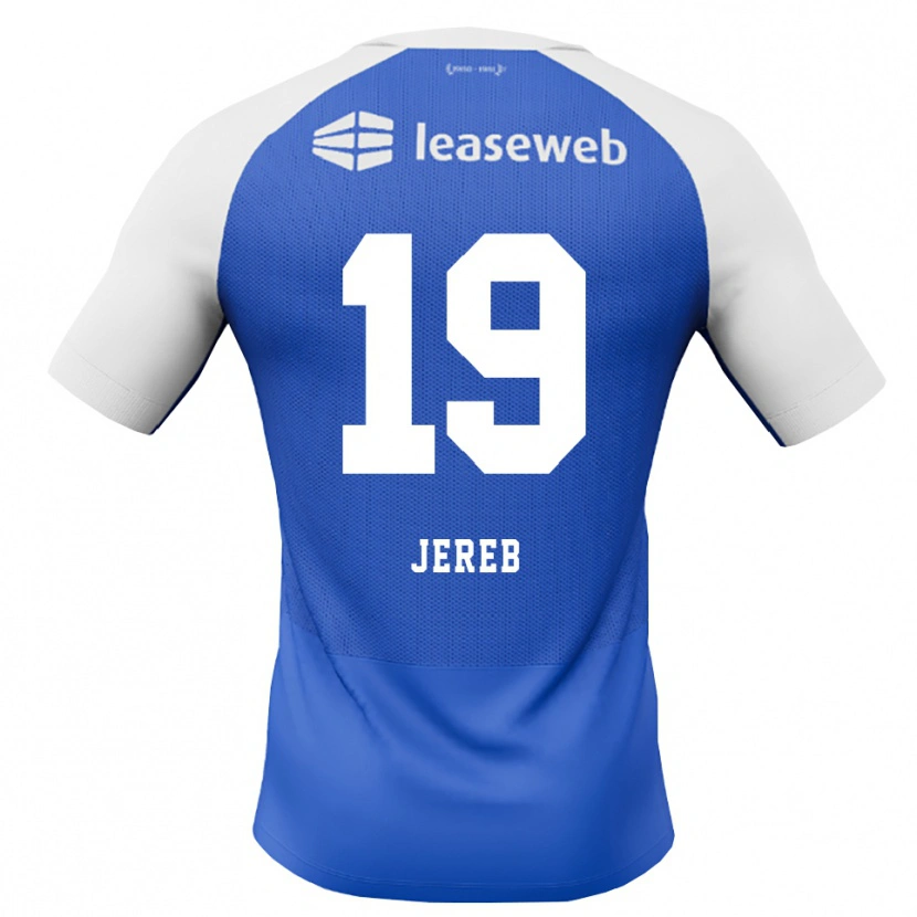 Danxen Bambino Maglia David Jereb #19 Blu Dodger Rosso Bianco Kit Gara Away 2026/27 Maglietta