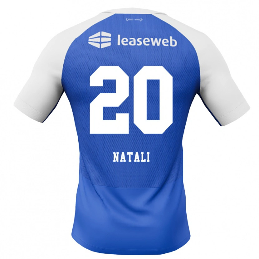 Danxen Bambino Maglia Andrea Natali #20 Blu Dodger Rosso Bianco Kit Gara Away 2026/27 Maglietta