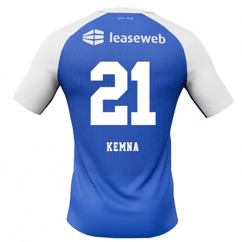 Danxen Bambino Maglia Ties Kemna #21 Blu Dodger Rosso Bianco Kit Gara Away 2026/27 Maglietta