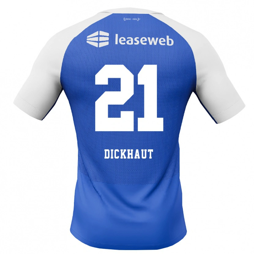 Danxen Bambino Maglia Damian Dickhaut #21 Blu Dodger Rosso Bianco Kit Gara Away 2026/27 Maglietta