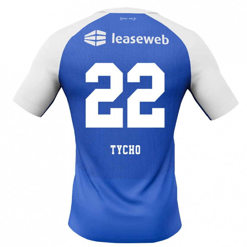 Danxen Bambino Maglia Tycho De Wit #22 Blu Dodger Rosso Bianco Kit Gara Away 2026/27 Maglietta