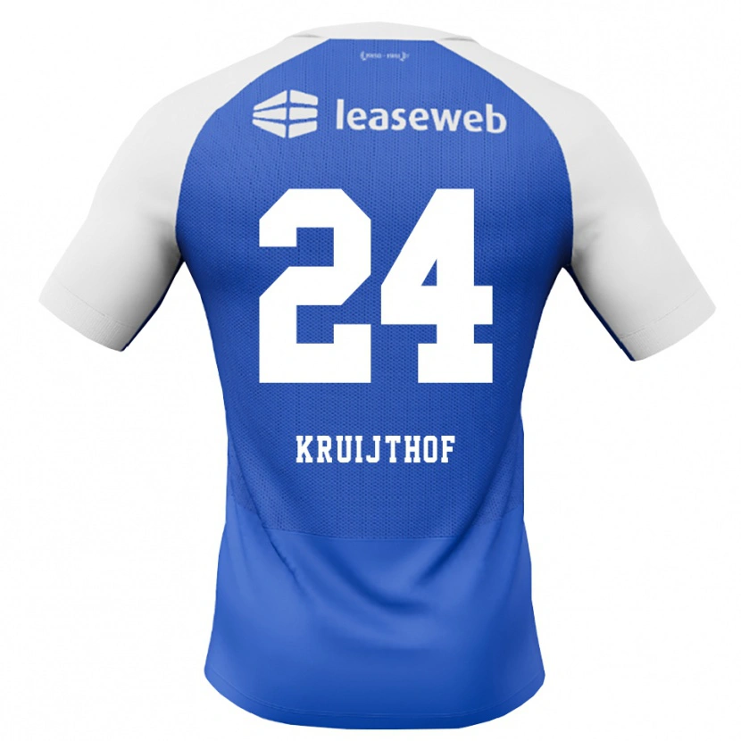 Danxen Bambino Maglia Annemiek Kruijthof #24 Blu Dodger Rosso Bianco Kit Gara Away 2026/27 Maglietta