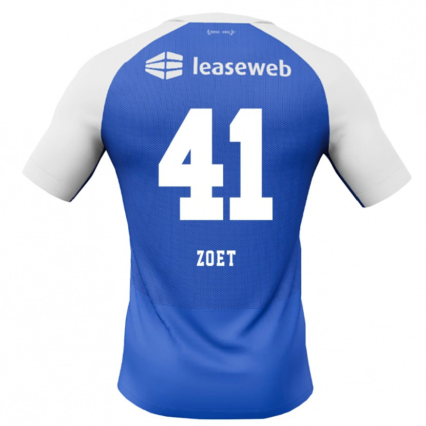 Danxen Bambino Maglia Jeroen Zoet #41 Blu Dodger Rosso Bianco Kit Gara Away 2026/27 Maglietta