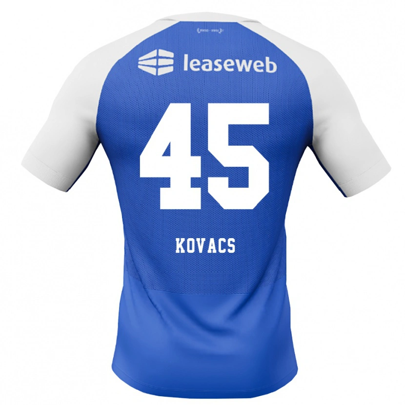 Danxen Bambino Maglia Bendegúz Kovács #45 Blu Dodger Rosso Bianco Kit Gara Away 2026/27 Maglietta
