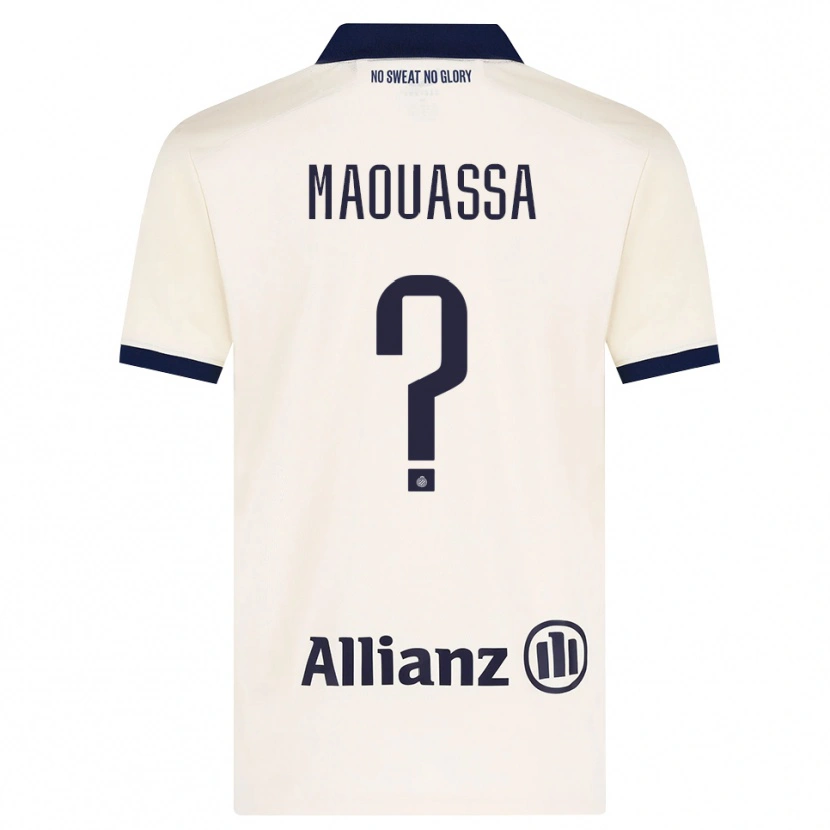 Danxen Bambino Maglia Faitout Maouassa #0 Beige Nero Kit Gara Away 2026/27 Maglietta