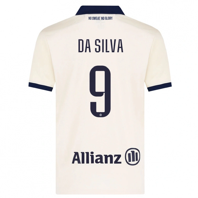 Danxen Bambino Maglia Jessi Da Silva #9 Beige Nero Kit Gara Away 2026/27 Maglietta