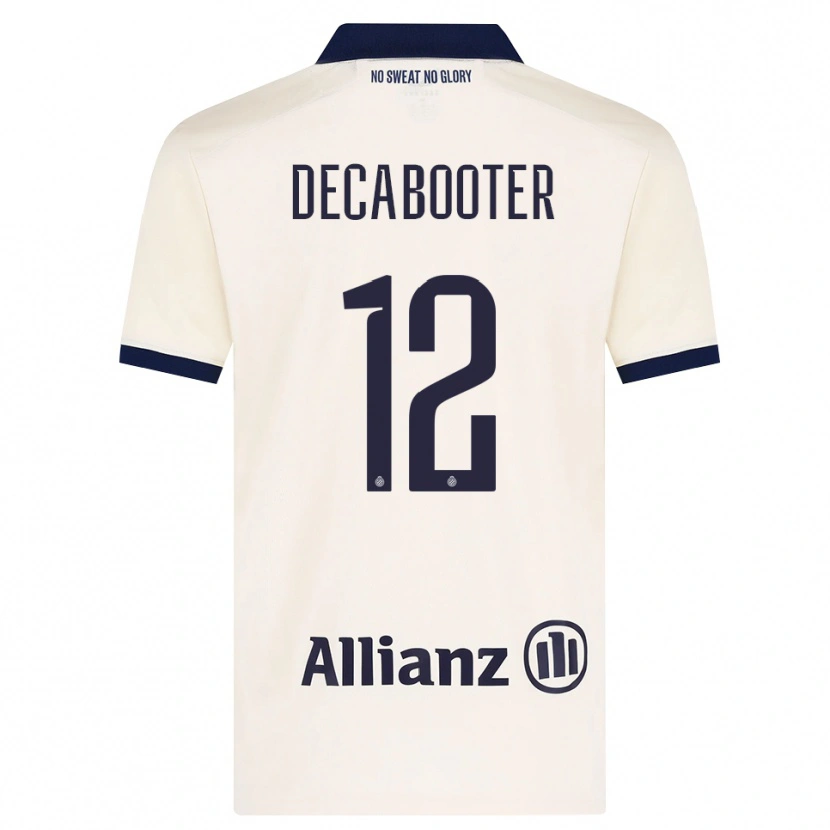 Danxen Bambino Maglia Marith Decabooter #12 Beige Nero Kit Gara Away 2026/27 Maglietta