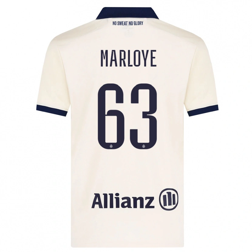 Danxen Bambino Maglia Sacha Marloye #63 Beige Nero Kit Gara Away 2026/27 Maglietta