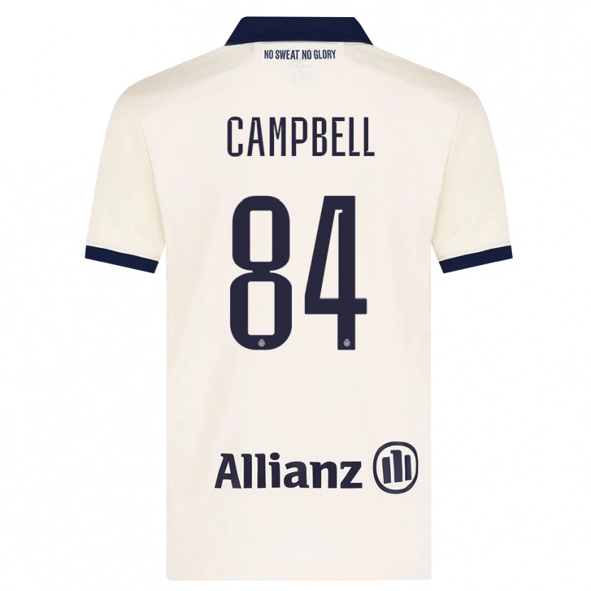 Danxen Bambino Maglia Shandre Campbell #84 Beige Nero Kit Gara Away 2026/27 Maglietta