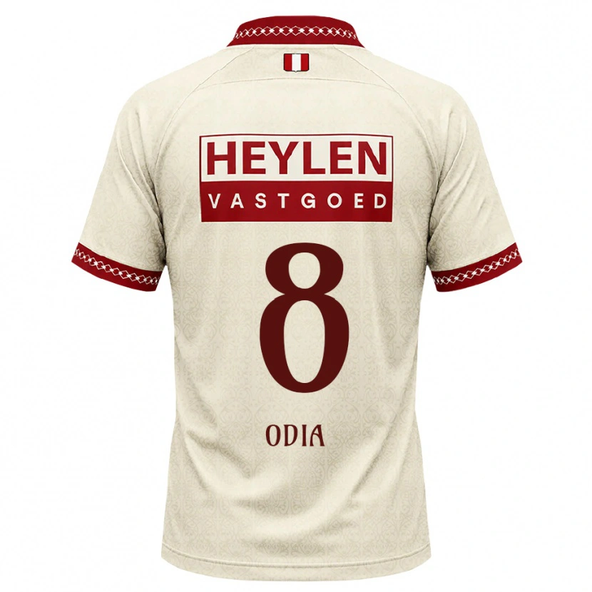 Danxen Bambino Maglia Dre Odia #8 Beige Rosso Kit Gara Away 2026/27 Maglietta