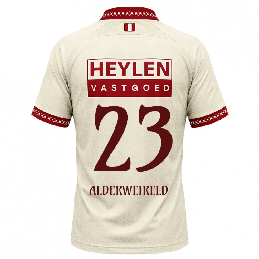 Danxen Bambino Maglia Toby Alderweireld #23 Beige Rosso Kit Gara Away 2026/27 Maglietta