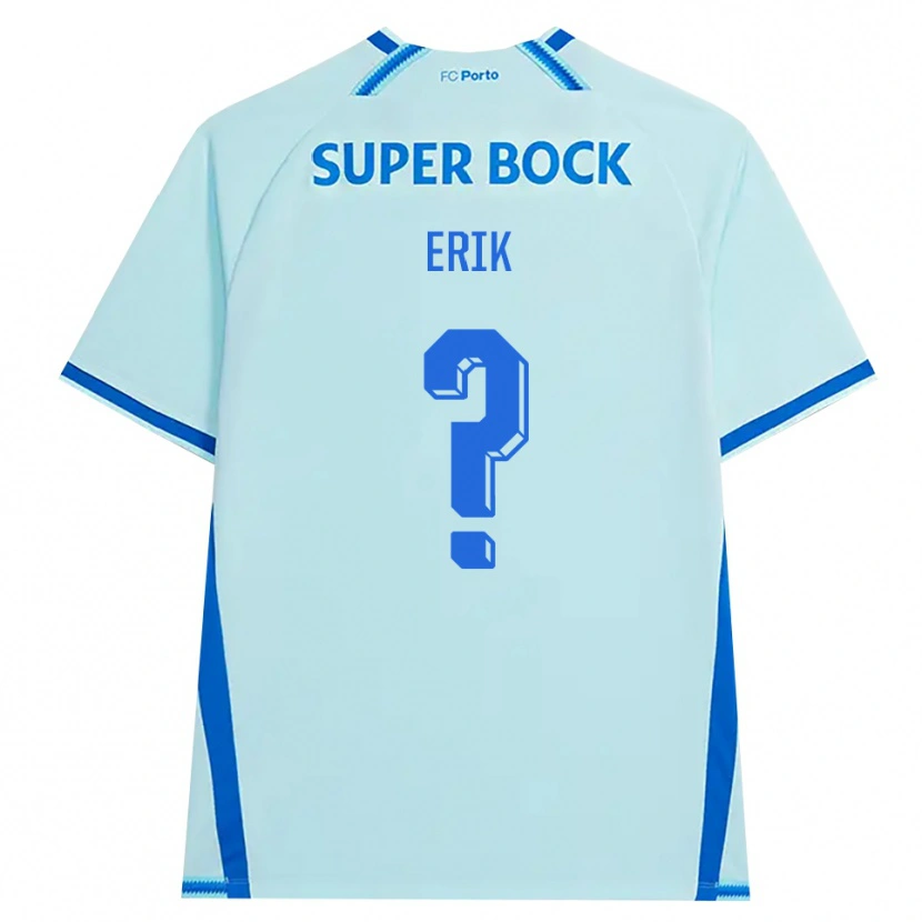 Danxen Bambino Maglia Erik #0 Azzurro Chiaro Blu Kit Gara Third 2026/27 Maglietta