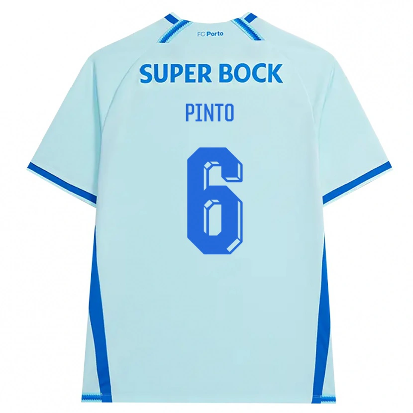 Danxen Bambino Maglia Gonçalo Pinto #6 Azzurro Chiaro Blu Kit Gara Third 2026/27 Maglietta