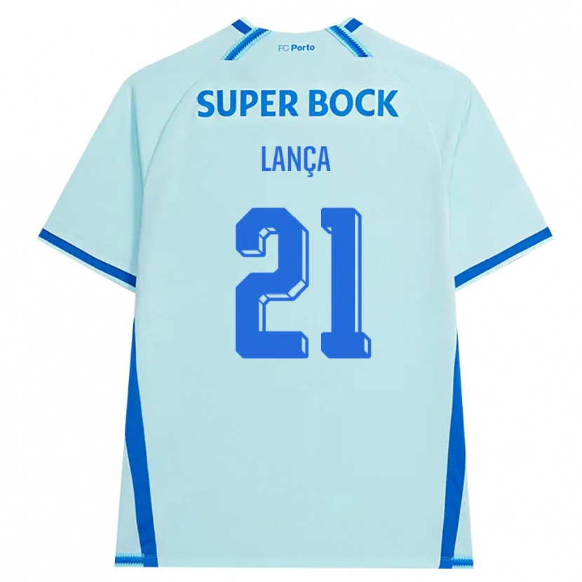 Danxen Bambino Maglia Gabriel Lança #21 Azzurro Chiaro Blu Kit Gara Third 2026/27 Maglietta