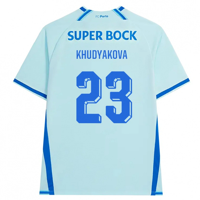 Danxen Bambino Maglia Verónica Khudyakova #23 Azzurro Chiaro Blu Kit Gara Third 2026/27 Maglietta