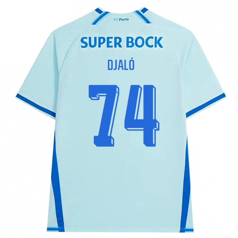 Danxen Bambino Maglia Ussumane Djaló #74 Azzurro Chiaro Blu Kit Gara Third 2026/27 Maglietta