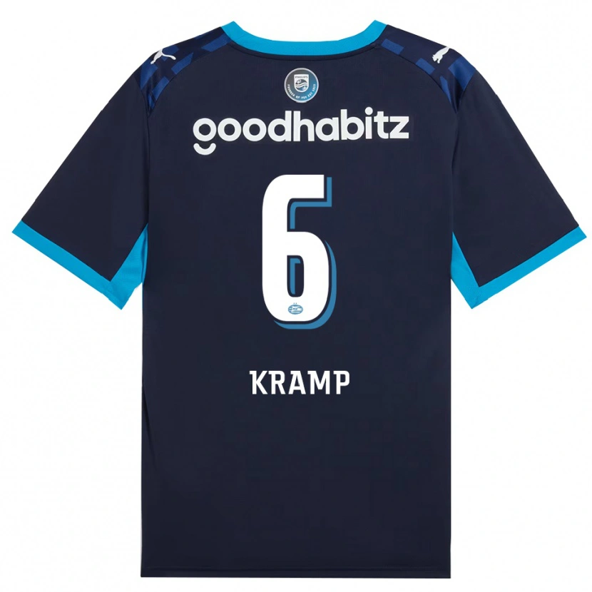 Danxen Bambino Maglia Michael Kramp #6 Blu Dodger Blu Reale Kit Gara Third 2026/27 Maglietta
