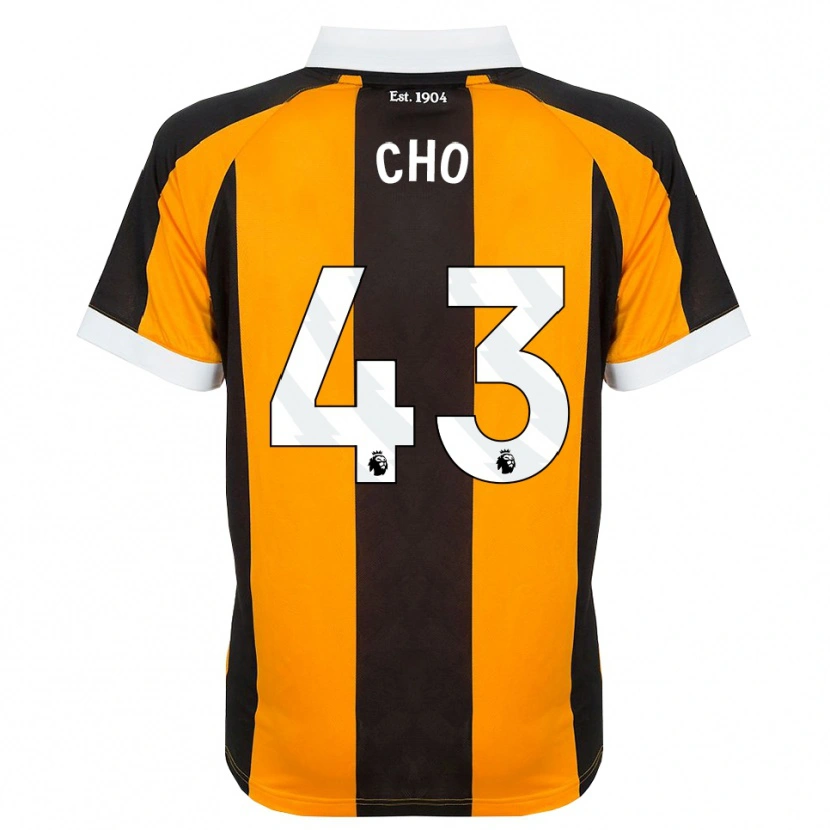 Danxen Bambino Maglia Mohamed-Ali Cho #43 Arancione Nero Bianco Kit Gara Home 2026/27 Maglietta