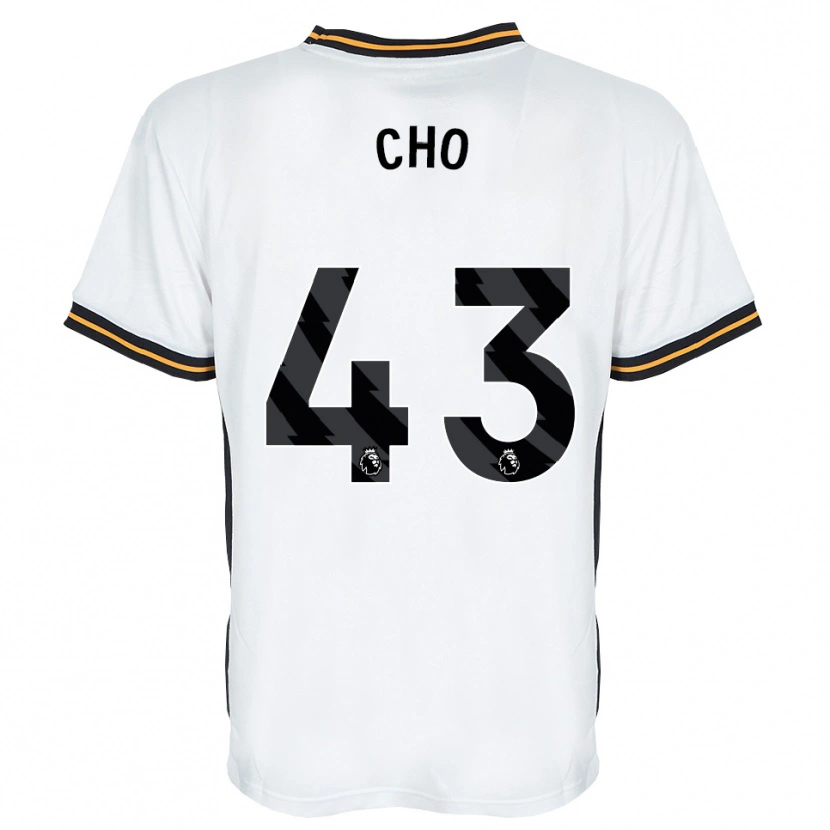 Danxen Bambino Maglia Mohamed-Ali Cho #43 Bianco Arancione Nero Kit Gara Away 2026/27 Maglietta