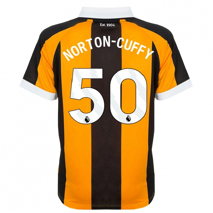 Danxen Bambino Maglia Brooke Norton-Cuffy #50 Arancione Nero Bianco Kit Gara Home 2026/27 Maglietta