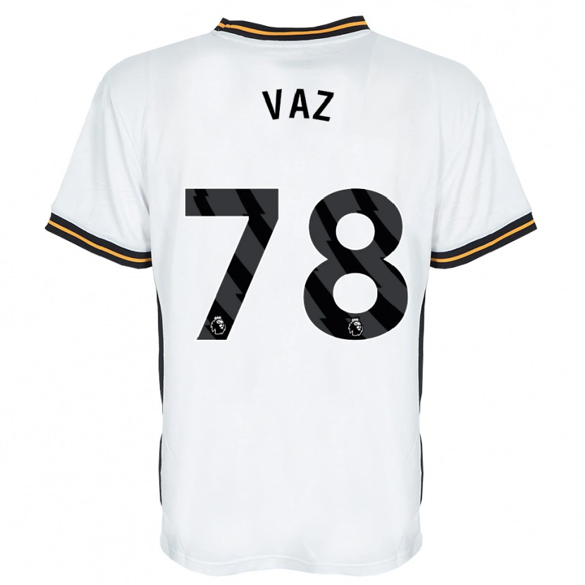 Danxen Bambino Maglia Robinio Vaz #78 Bianco Arancione Nero Kit Gara Away 2026/27 Maglietta