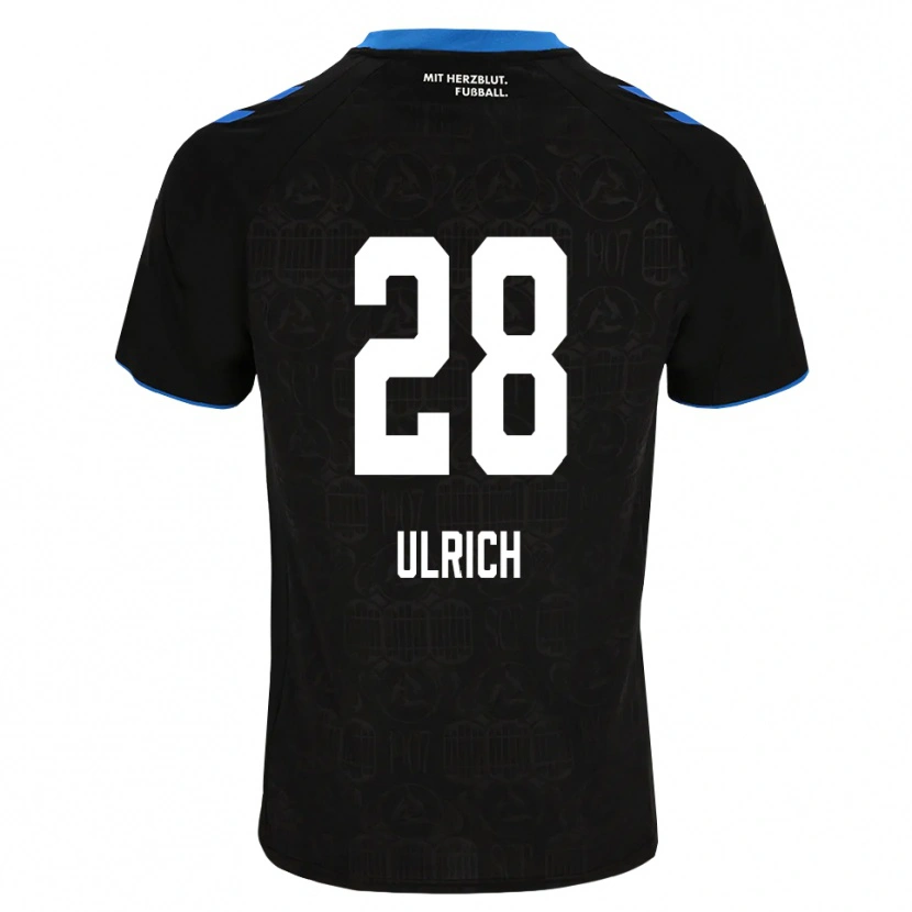 Danxen Bambino Maglia Laurin Ulrich #28 Nero Bianco Rosso Kit Gara Home 2026/27 Maglietta