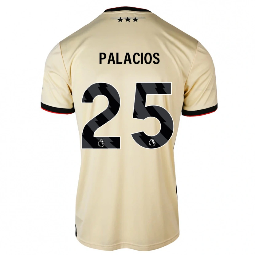 Danxen Bambino Maglia Exequiel Palacios #25 Lemonchiffon Nero Rosso Kit Gara Away 2026/27 Maglietta