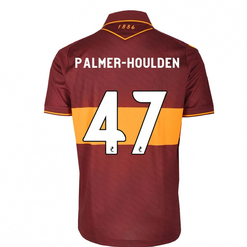 Danxen Bambino Maglia Seb Palmer-Houlden #47 Marrone Arancione Kit Gara Away 2026/27 Maglietta