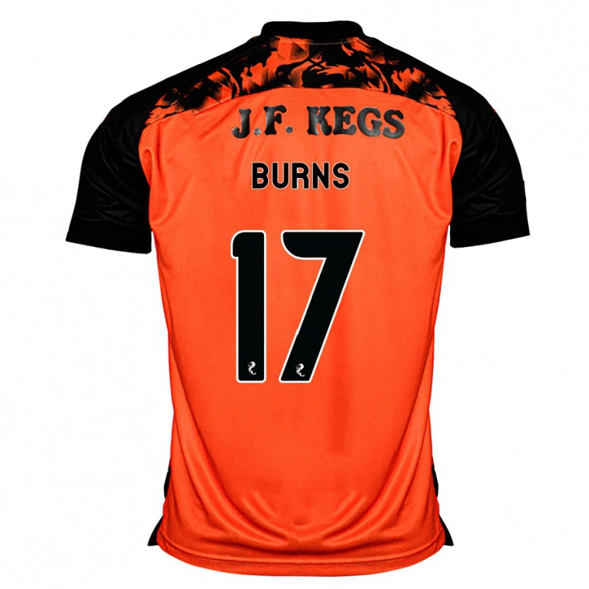 Danxen Uomo Maglia Megan Burns #17 Arancione Nero Bianco Kit Gara Home 2026/27 Maglietta