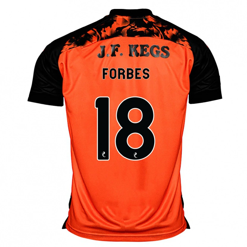 Danxen Uomo Maglia Michael Forbes #18 Arancione Nero Bianco Kit Gara Home 2026/27 Maglietta