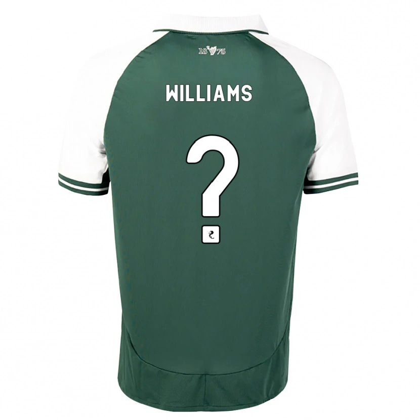 Danxen Uomo Maglia Leyton Williams #0 Bianco Verde Marino Kit Gara Home 2026/27 Maglietta