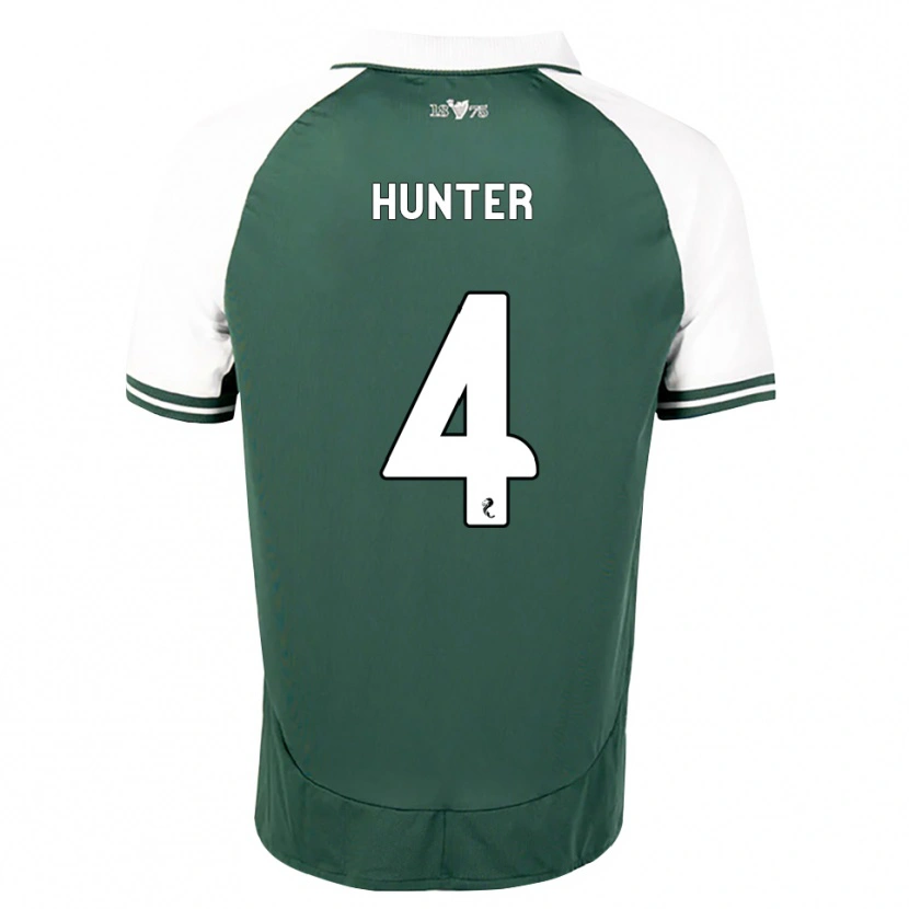 Danxen Uomo Maglia Siobhan Hunter #4 Bianco Verde Marino Kit Gara Home 2026/27 Maglietta