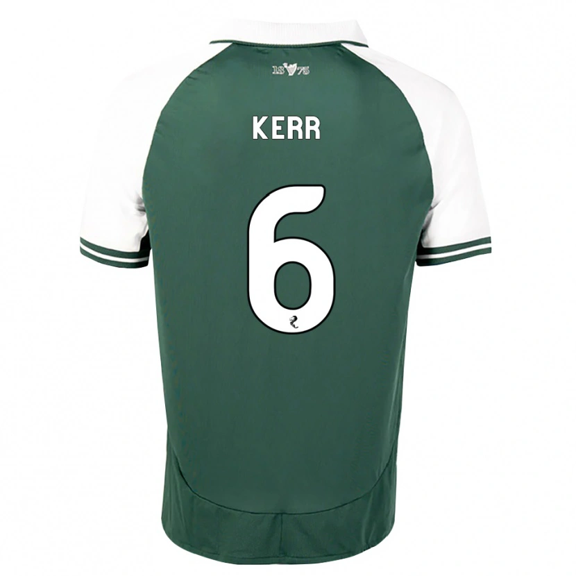 Danxen Uomo Maglia Jason Kerr #6 Bianco Verde Marino Kit Gara Home 2026/27 Maglietta