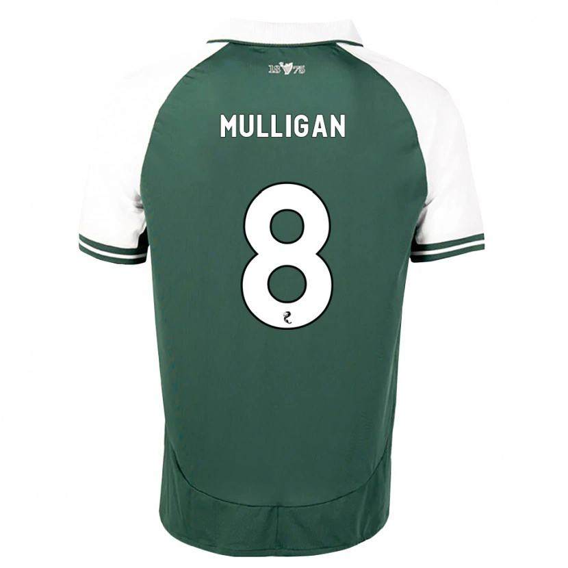 Danxen Uomo Maglia Josh Mulligan #8 Bianco Verde Marino Kit Gara Home 2026/27 Maglietta