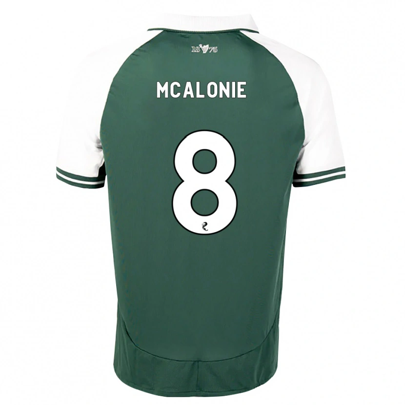 Danxen Uomo Maglia Michaela Mcalonie #8 Bianco Verde Marino Kit Gara Home 2026/27 Maglietta
