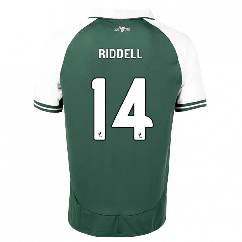 Danxen Uomo Maglia Jaden Riddell #14 Bianco Verde Marino Kit Gara Home 2026/27 Maglietta