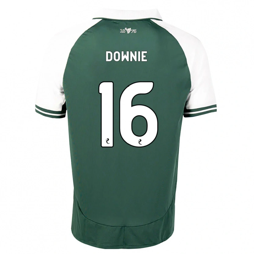 Danxen Uomo Maglia Reiss Downie #16 Bianco Verde Marino Kit Gara Home 2026/27 Maglietta